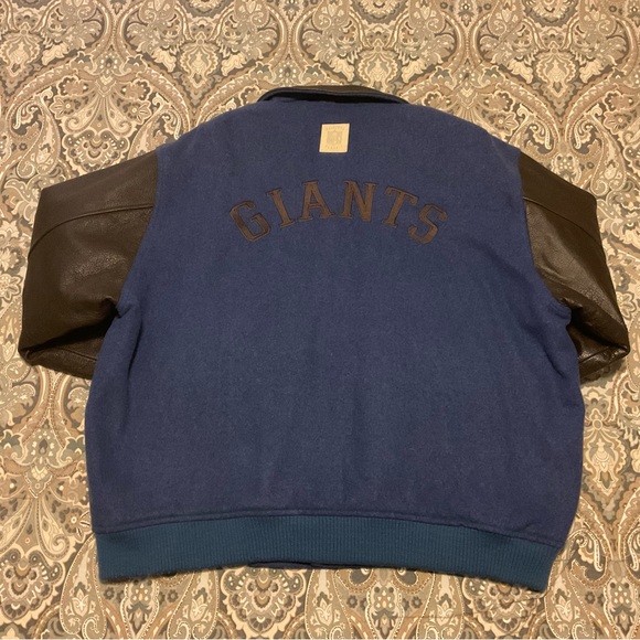 Vintage NFL Reebok Gridiron Classic NY Giants Football Varsity Jacket Mens Sz L - Picture 4 of 12
